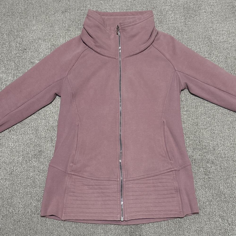 lululemon athletica Women’s Full Zip Hoodie Radiant Jacket pink hue Size 10